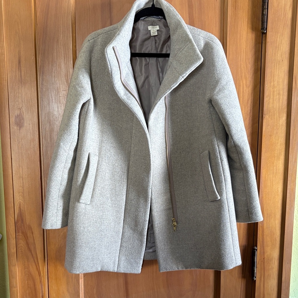 J. Crew Light Light Tan Wool Blend Pea Coat